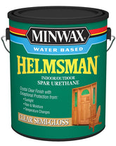 Minwax Helmsman 710510000 Spar Urethane Paint, Semi-Gloss, Liquid, Crystal Clear, 1 gal, Can